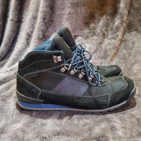 GH BASS Mens SZ 13M Waterproof Aspen Hiker Boots Shoes Black Blue - Picture 1 of 12